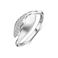 vDam Ring Zirkonia Poli/mat 8,5 Mm Zilver Gerhodineerd 1339825