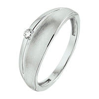 vDam Ring Zirkonia Poli/mat Zilver Gerhodineerd 1329905