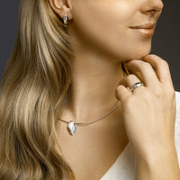 vDam Ring Zirkonia Poli/mat Zilver Gerhodineerd 1332835 Maat 17¾