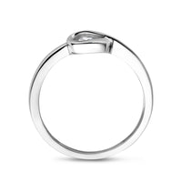 vDam Ring Zirkonia Poli/mat Zilver Gerhodineerd 1337836 Maat 16½