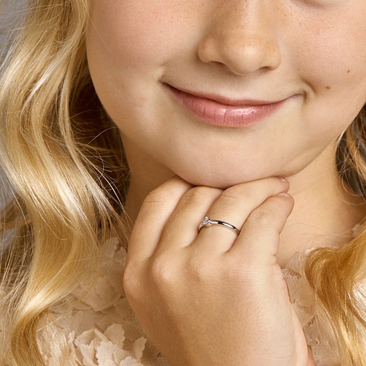 vDam Ring Zirkonia Zilver Gerhodineerd 1325117 Maat 14½