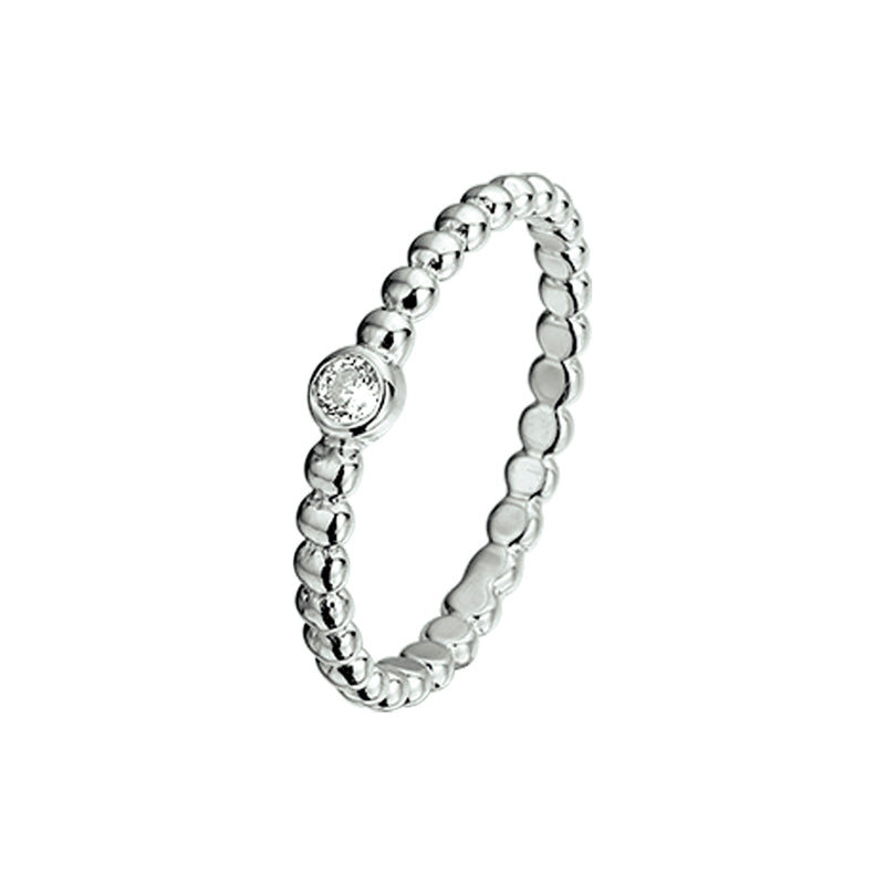 vDam Ring Zirkonia Zilver Gerhodineerd 1325138