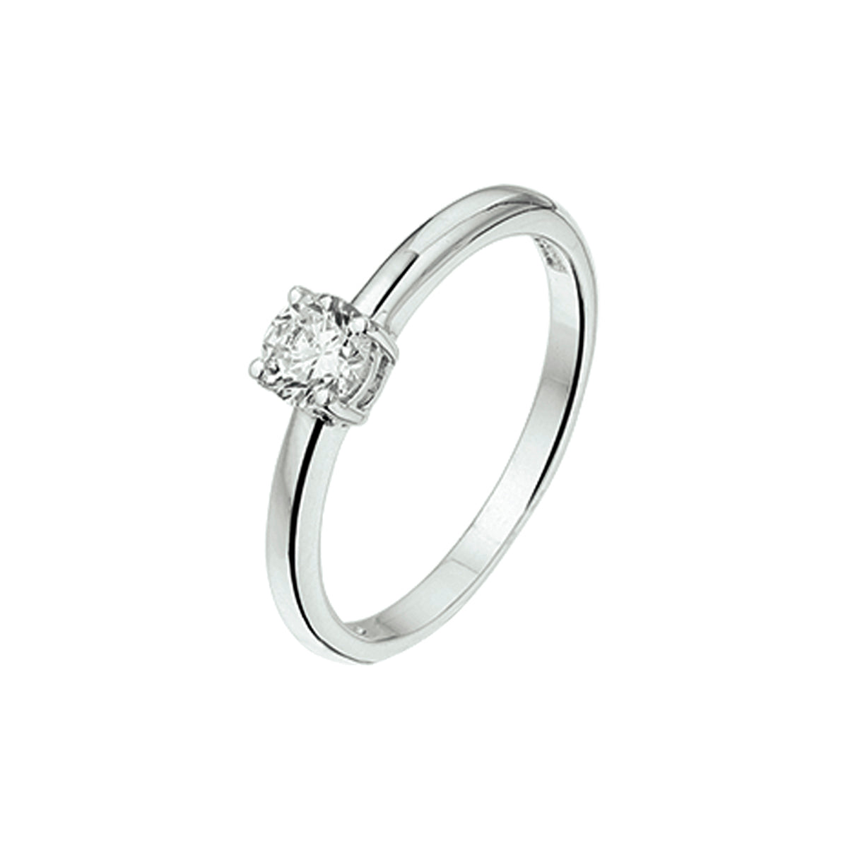 vDam Ring Zirkonia Zilver Gerhodineerd 1325173