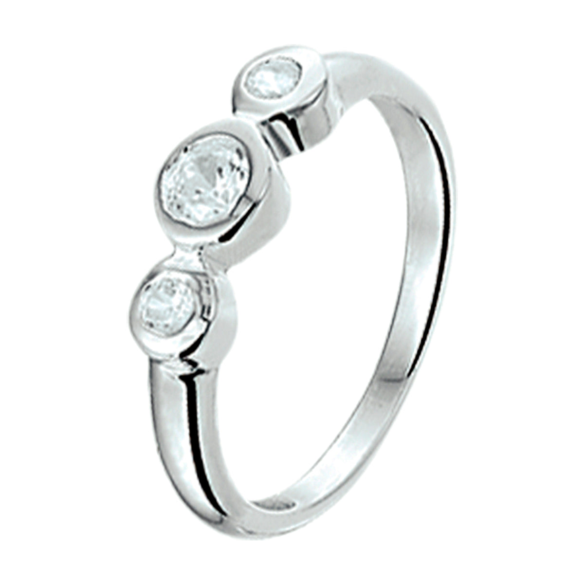 vDam Ring Zirkonia Zilver Gerhodineerd 1325489
