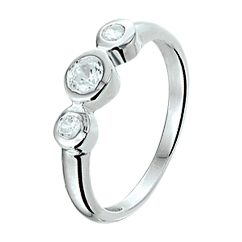 vDam Ring Zirkonia Zilver Gerhodineerd 1325489