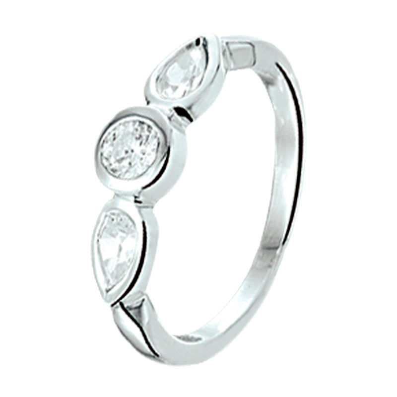 vDam Ring Zirkonia Zilver Gerhodineerd 1325491
