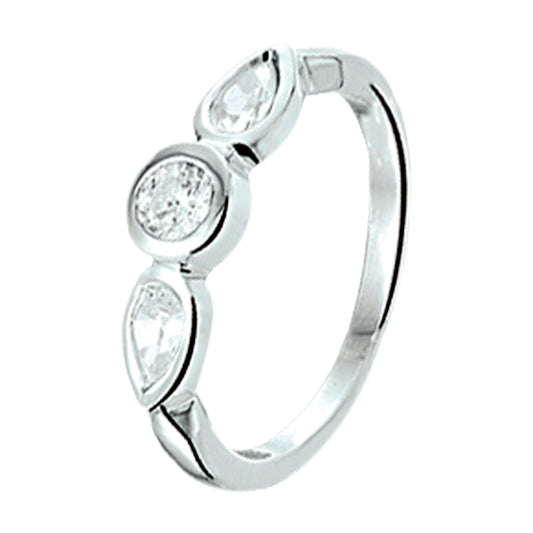 vDam Ring Zirkonia Zilver Gerhodineerd 1325495