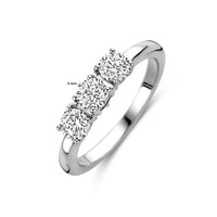 vDam Ring Zirkonia Zilver Gerhodineerd 1326150 Maat 18½