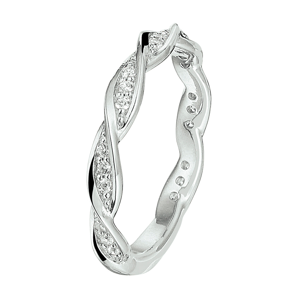 vDam Ring Zirkonia Zilver Gerhodineerd 1328355