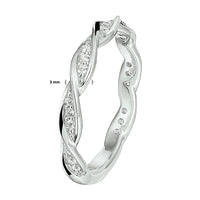 vDam Ring Zirkonia Zilver Gerhodineerd 1328355 Maat 16½