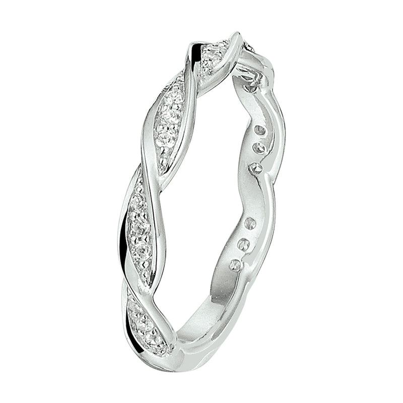 vDam Ring Zirkonia Zilver Gerhodineerd 1328359