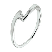 vDam Ring Zirkonia Zilver Gerhodineerd 1329859