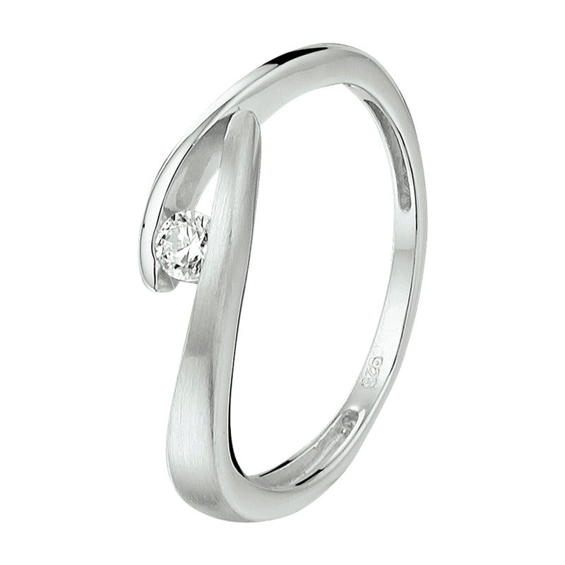 vDam Ring Zirkonia Zilver Gerhodineerd 1332217
