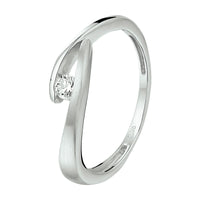 vDam Ring Zirkonia Zilver Gerhodineerd 1332218