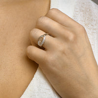 vDam Ring Zirkonia Zilver Gerhodineerd 1332516 Maat 17¾