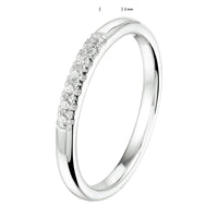 vDam Ring Zirkonia Zilver Gerhodineerd 1333363 Maat 18½