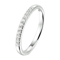 vDam Ring Zirkonia Zilver Gerhodineerd 1333366