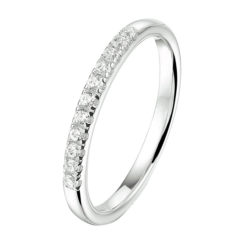 vDam Ring Zirkonia Zilver Gerhodineerd 1333366