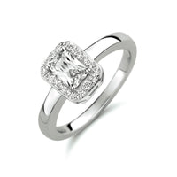 vDam Ring Zirkonia Zilver Gerhodineerd 1333640