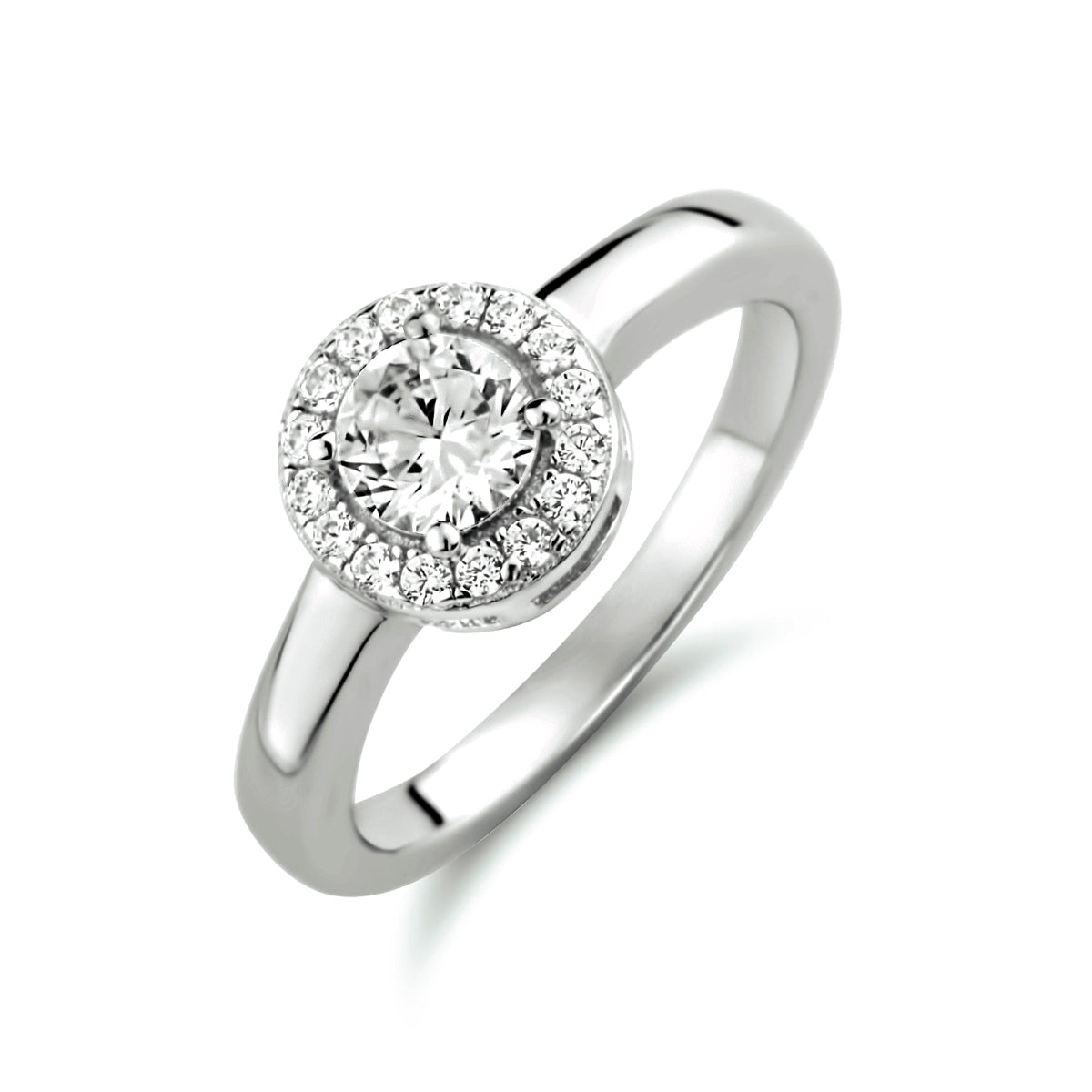 vDam Ring Zirkonia Zilver Gerhodineerd 1333650