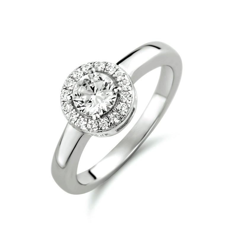 vDam Ring Zirkonia Zilver Gerhodineerd 1333650
