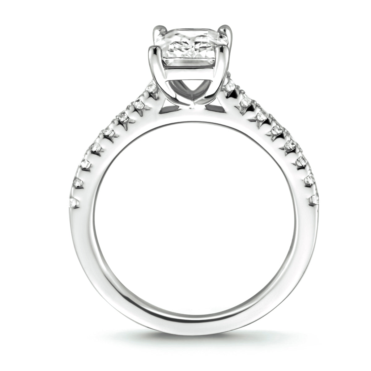 vDam Ring Zirkonia Zilver Gerhodineerd 1333654 Maat 16½