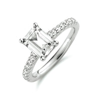 vDam Ring Zirkonia Zilver Gerhodineerd 1333655