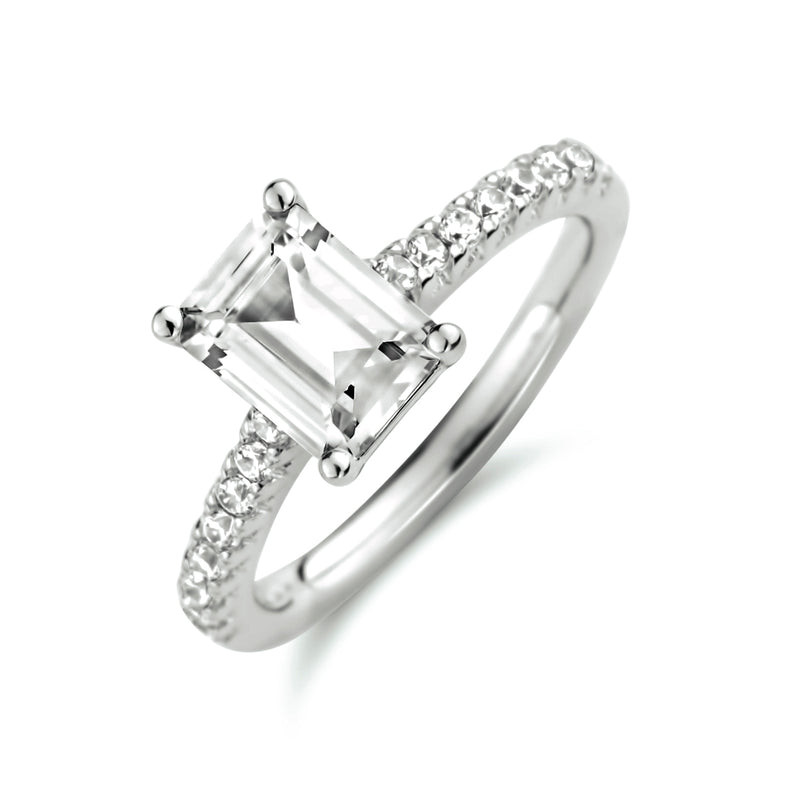 vDam Ring Zirkonia Zilver Gerhodineerd 1333657