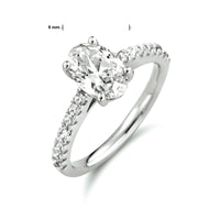 vDam Ring Zirkonia Zilver Gerhodineerd 1333660 Maat 17¼