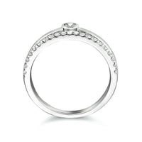 vDam Ring Zirkonia Zilver Gerhodineerd 1333987 Maat 17¾