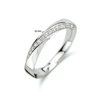 vDam Ring Zirkonia Zilver Gerhodineerd 1334328 Maat 19