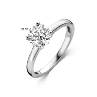 vDam Ring Zirkonia Zilver Gerhodineerd 1334927 Maat 17¼