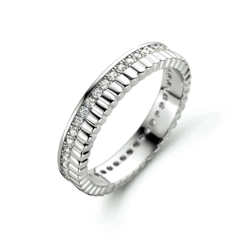 vDam Ring Zirkonia Zilver Gerhodineerd 1334998
