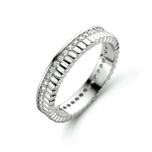 vDam Ring Zirkonia Zilver Gerhodineerd 1334998