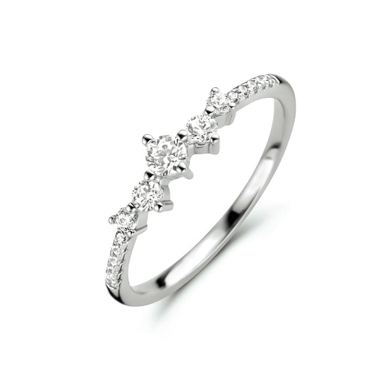 vDam Ring Zirkonia Zilver Gerhodineerd 1335007