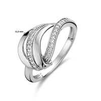 vDam Ring Zirkonia Zilver Gerhodineerd 1335607 Maat 18½