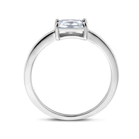 vDam Ring Zirkonia Zilver Gerhodineerd 1335986 Maat 17¾