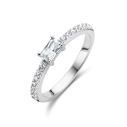 vDam Ring Zirkonia Zilver Gerhodineerd 1336064