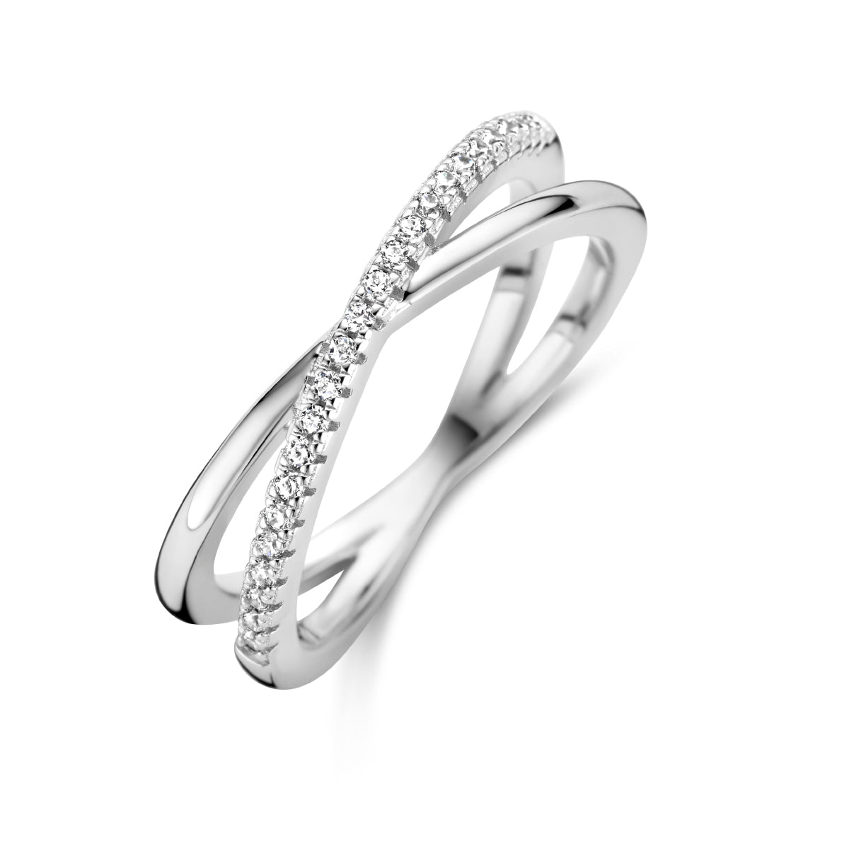 vDam Ring Zirkonia Zilver Gerhodineerd 1340152