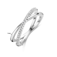 vDam Ring Zirkonia Zilver Gerhodineerd 1336145 Maat 18½