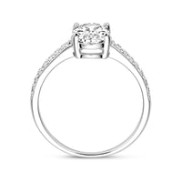 vDam Ring Zirkonia Zilver Gerhodineerd 1336151 Maat 16½