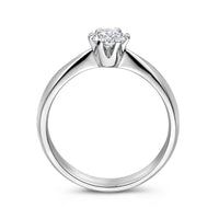 vDam Ring Zirkonia Zilver Gerhodineerd 1336759 Maat 16½