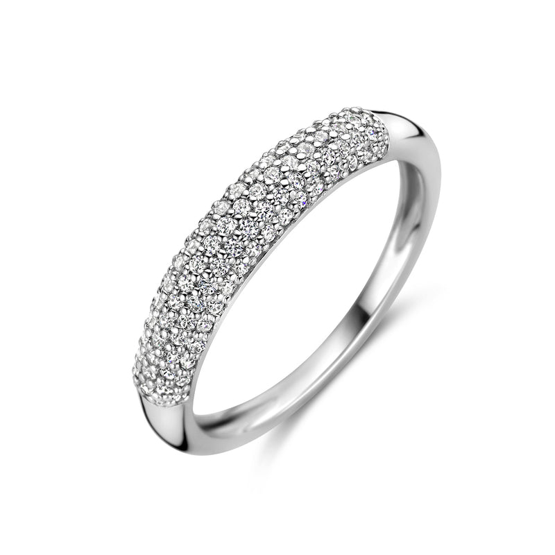 vDam Ring Zirkonia Zilver Gerhodineerd 1336938