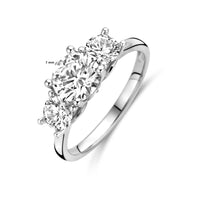 vDam Ring Zirkonia Zilver Gerhodineerd 1338300 Maat 17¼