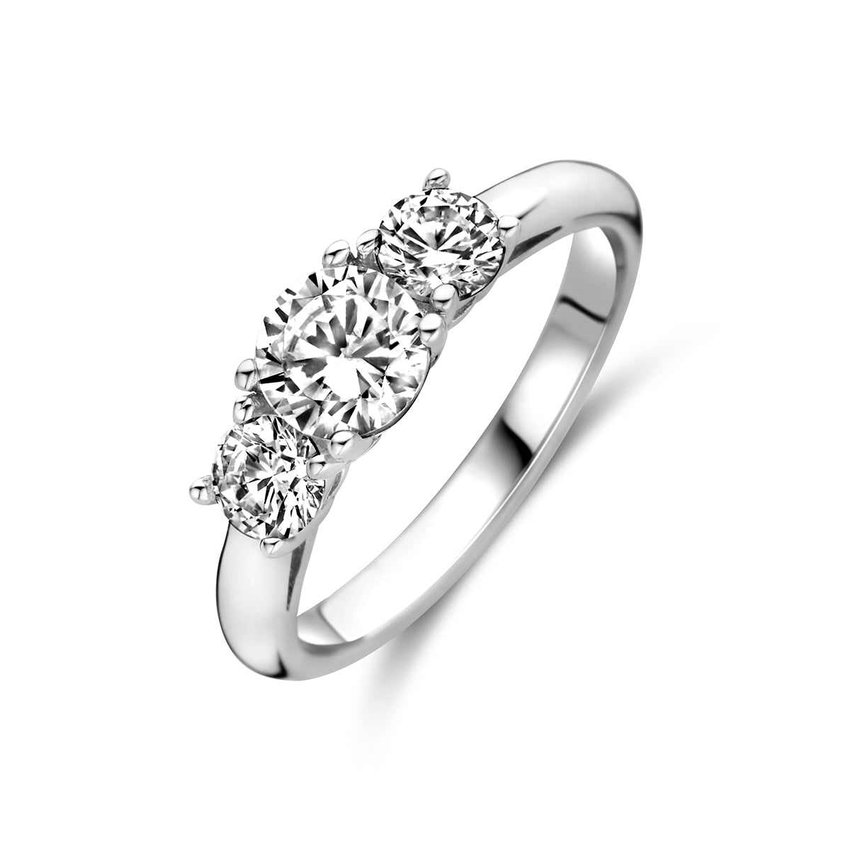 vDam Ring Zirkonia Zilver Gerhodineerd 1338354