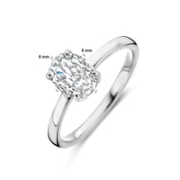 vDam Ring Zirkonia Zilver Gerhodineerd 1338909 Maat 17¾