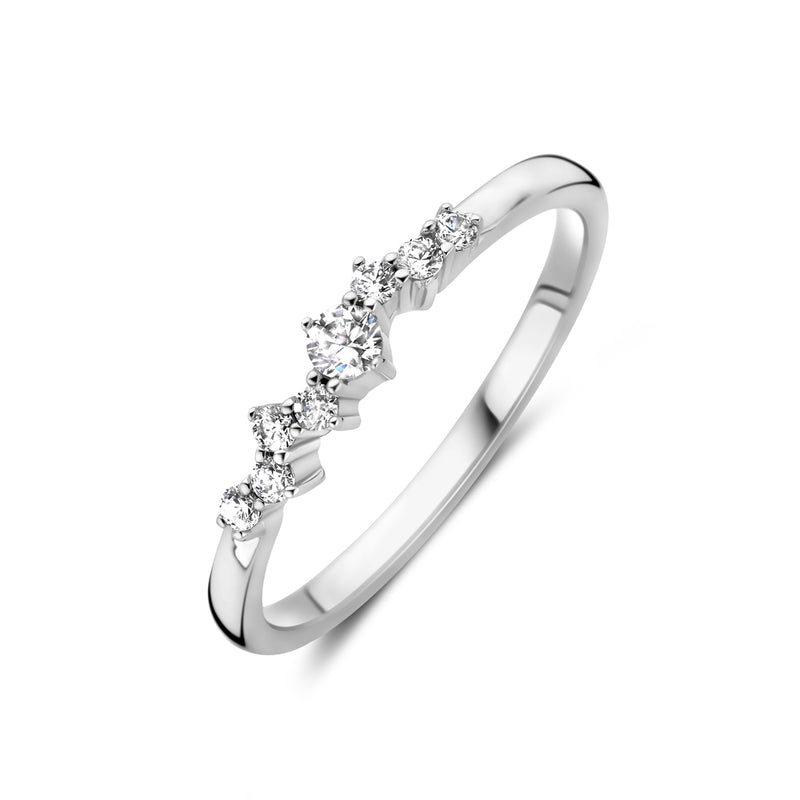 vDam Ring Zirkonia Zilver Gerhodineerd 1339023