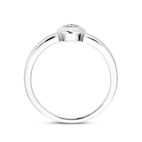 vDam Ring Zirkonia Zilver Gerhodineerd 1339092 Maat 17¼