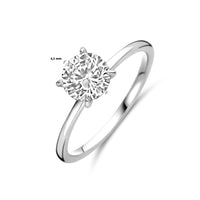 vDam Ring Zirkonia Zilver Gerhodineerd 1339184 Maat 18½