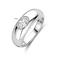 vDam Ring Zirkonia Zilver Gerhodineerd 1339222 Maat 17¾